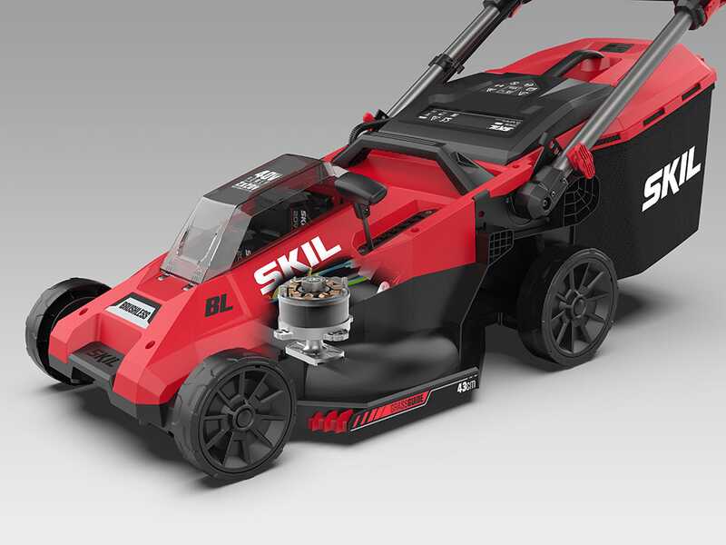 SKIL 0135 BA - Cortac&eacute;sped de bater&iacute;a 2x20V/4Ah + bater&iacute;a 20V 4Ah gratis - Corte de 38 cm