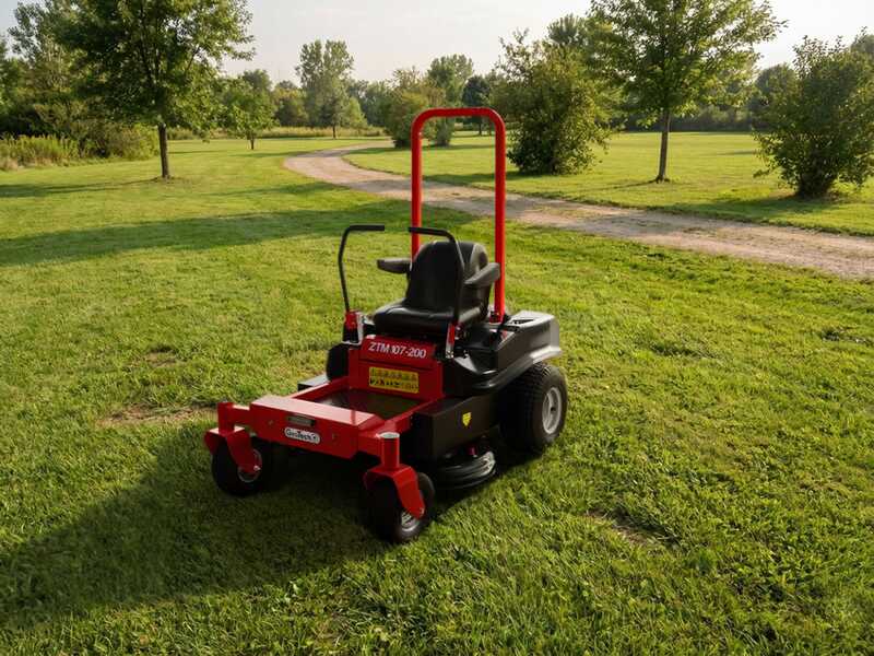 GeoTech ZTM 107-200 - Tractor cortac&eacute;sped profesional de giro cero - Salida lateral - Motor de 546 cc