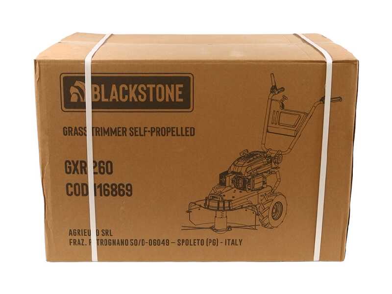 BlackStone GXR 260 - Desbrozadora de ruedas autopropulsada de gasolina de 4 tiempos