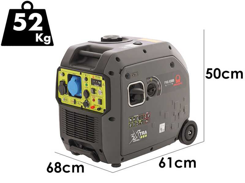 Pramac PMi 6500 - Generador el&eacute;ctrico - 6,5 kW - Corriente 6 kW Monof&aacute;sica - Cuadro ATS incluido