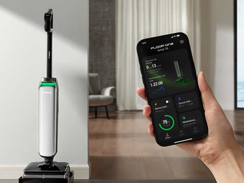 Tineco Floor One S9 Artist Steam Pro - Fregadora a vapor - 3 en 1: lava, aspira y vaporiza