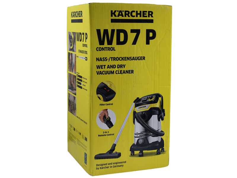 Karcher WD 7 Control P S 30/6/35/T - Aspirador - Dep&oacute;sito de acero inoxidable de 30 litros - 1400 W