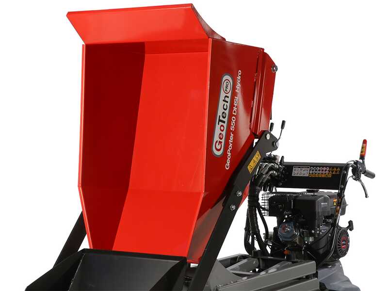 GeoTech Pro GeoPorter 550 DHSL Hydro - Carretilla con caj&oacute;n elevable tipo pant&oacute;grafo