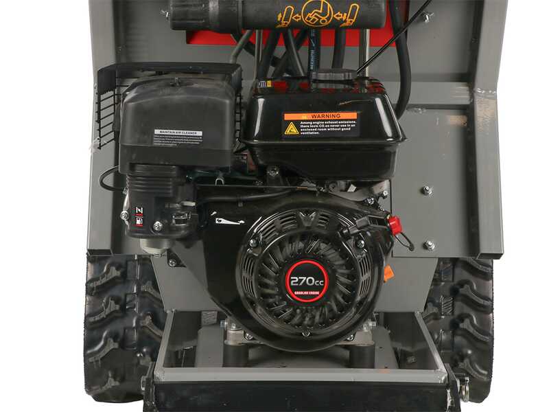 GeoTech Pro GeoPorter 650 DHS Hydro - Carretilla de orugas con caj&oacute;n dumper de 650 kg y pala - Cambio hidrost&aacute;tico