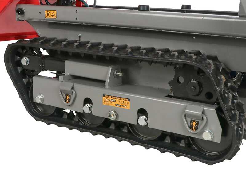 GeoTech Pro GeoPorter 650 DHS Hydro - Carretilla de orugas con caj&oacute;n dumper de 650 kg y pala - Cambio hidrost&aacute;tico