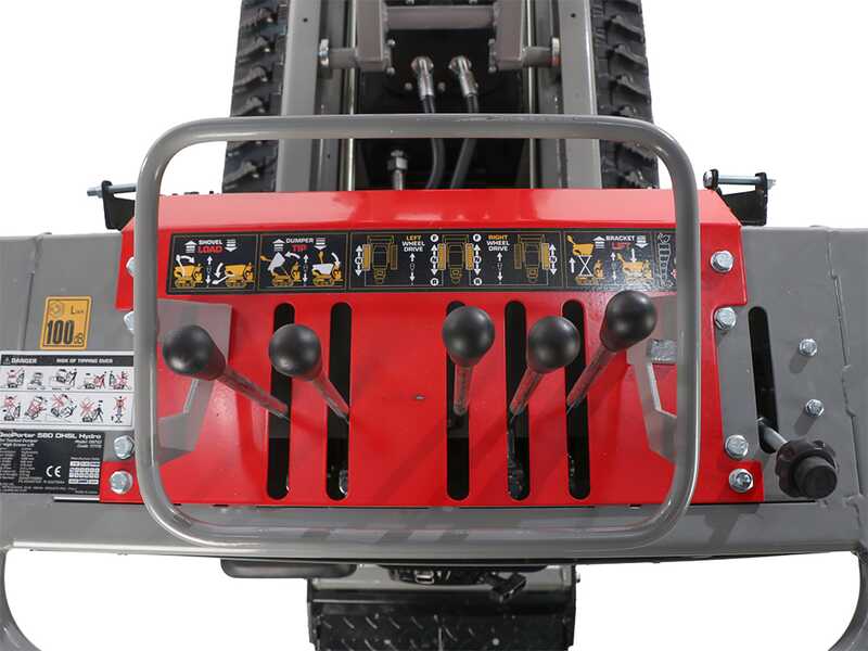 GeoTech Pro GeoPorter 580 DHSL Hydro - Carretilla con caj&oacute;n elevable tipo pant&oacute;grafo - Cambio hidrost&aacute;tico