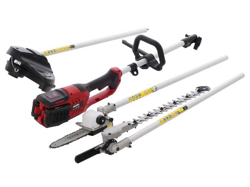 GeoTech X-Line MT-40V - Desbrozadora multifunci&oacute;n de bater&iacute;a - 40V - 2x20V 2Ah