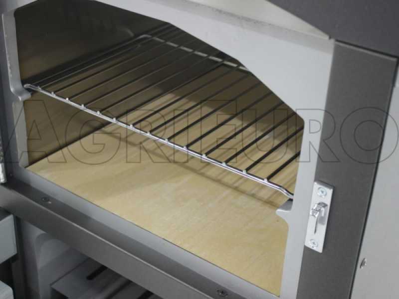 Horno de le&ntilde;a de exterior Minimus 50 Mini EXT en acero - Techo rojo