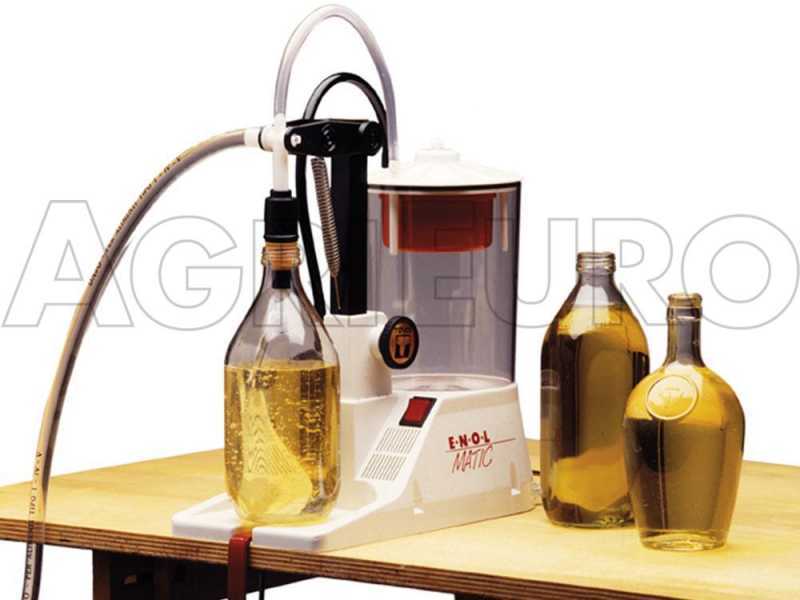Tenco Enolmatic Olio Inox - Embotelladora el&eacute;ctrica para aceite con boquilla de acero inox