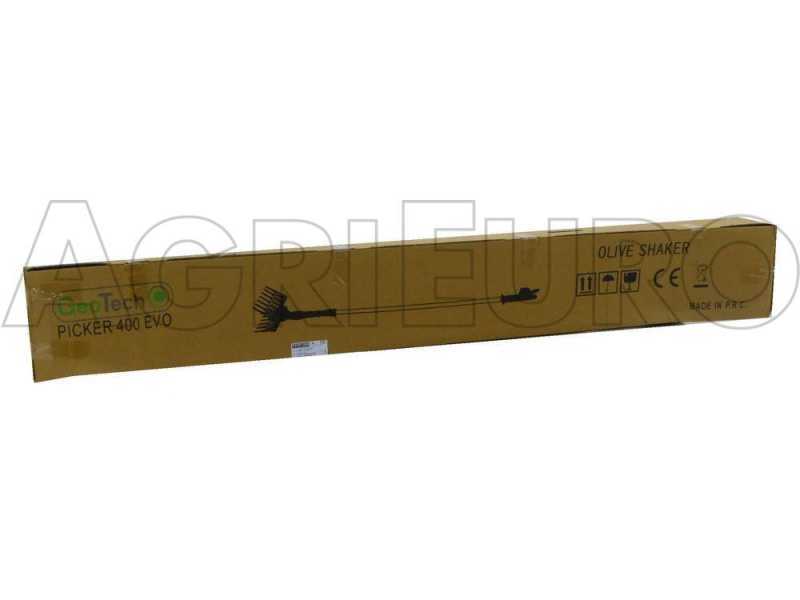 GeoTech Olive Picker 400 EVO - Vareador de aceitunas el&eacute;ctrico de bater&iacute;a de 190-280 cm - p&eacute;rtiga telesc&oacute;pica 