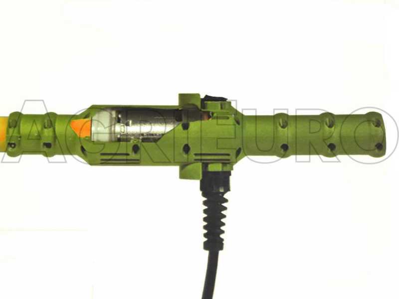 Oliviero Synthesis - Vareador de aceitunas el&eacute;ctrico de bater&iacute;a de 180 cm con p&eacute;rtiga fija en aluminio 
