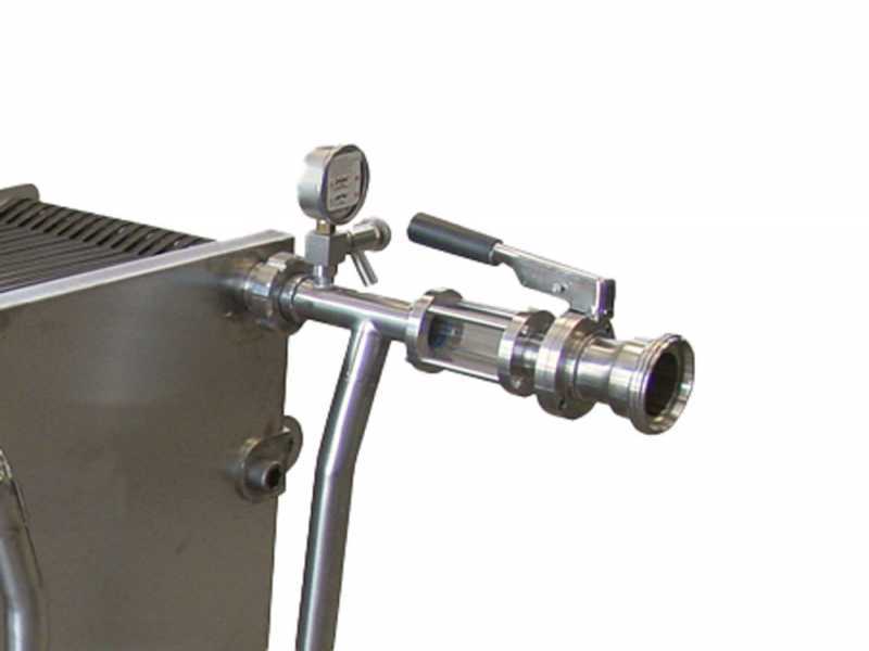 Top Line FC44 - Filtro profesional para bodega de 40 cartones 40x40 cm - chasis y bomba acero INOX