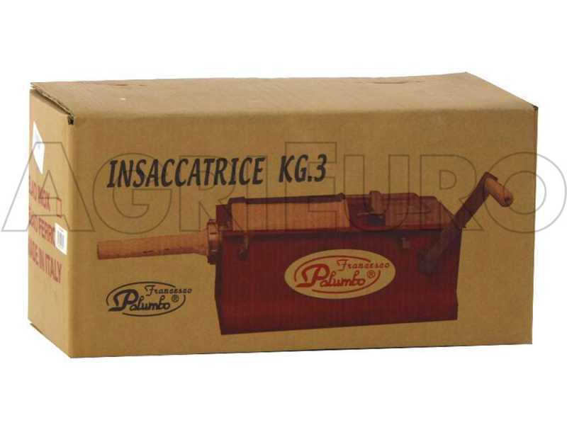 Palumbo Pavi 175 INOX -Embutidora manual 3 Kg - 2 velocidades