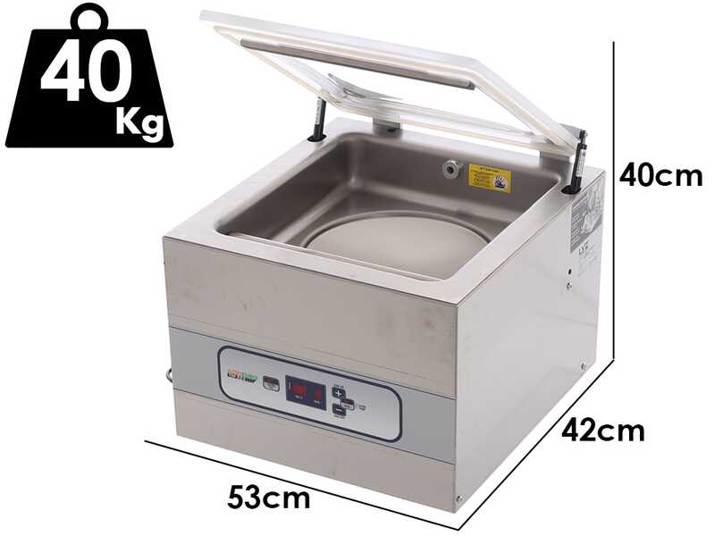 Envasadora al vac&iacute;o de campana Euro 3500 Inox - Barra de soldadura de 35 cm