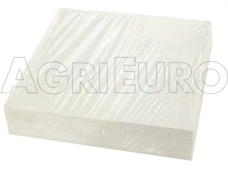 25 cartones filtrantes AgriEuro 40x40 cm sin agujeros para filtro de vino - Tipo 4
