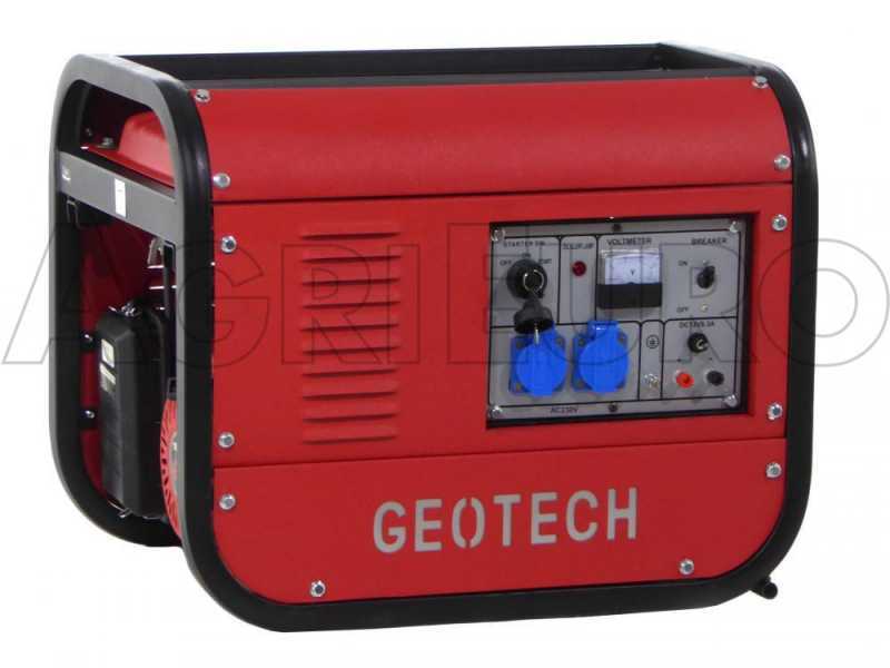 GeoTech GGSA3000ES - Generador de corriente con AVR. arranque el&eacute;ctrico 2.7 kW - Continua 2.5 kW Monof&aacute;sica