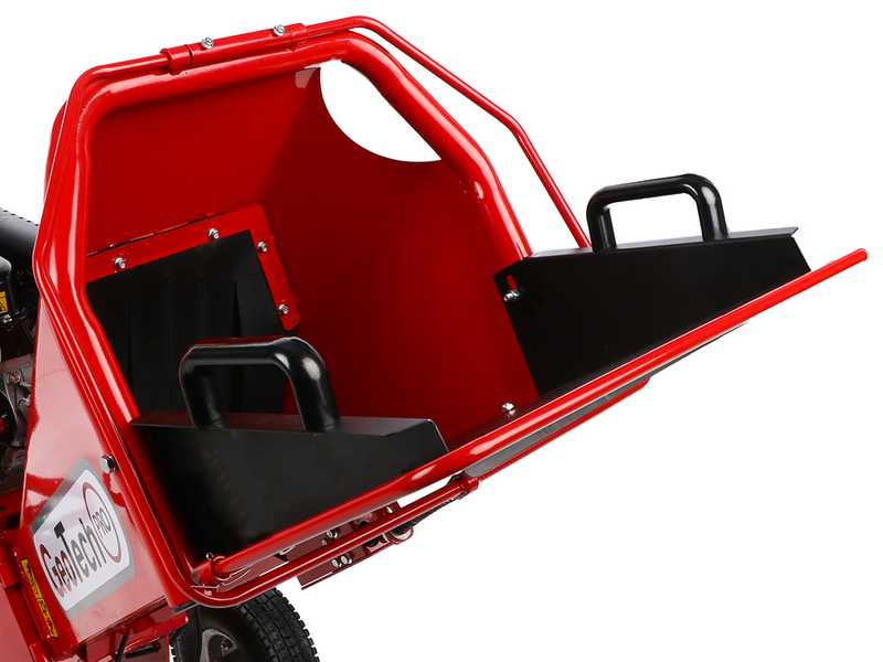 GeoTech-Pro PCS70L - Biotrituradora de gasolina profesional - Motor Loncin 7 HP