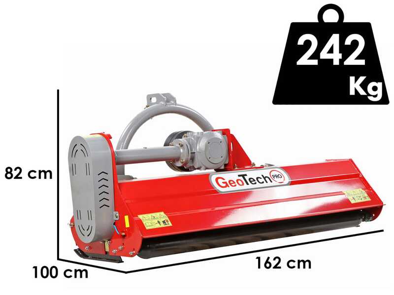 GeoTech Pro KFM 150M - Trituradora para tractor - Serie medio-ligera - Desplazamiento manual