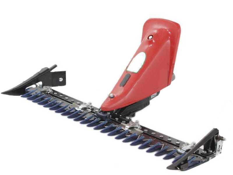 Barra segadora central profesional tipo SEMIFITTA con puntas laterales, cm 127