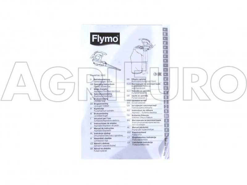 Soplador aspirador de hojas Flymo Power Vac 3000