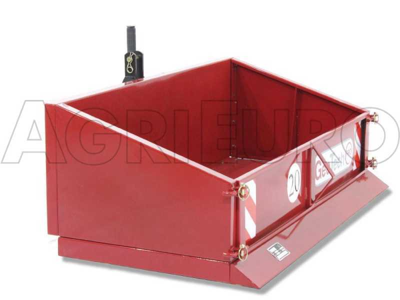 Caj&oacute;n basculante para tractor GeoTech PRO TB120 de metal