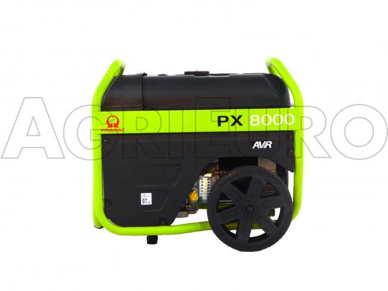 Pramac PX 8000 - Generador de corriente con AVR y arranque el&eacute;ctrico 5.4 kW - Continua 4.5 kW Monof&aacute;sica