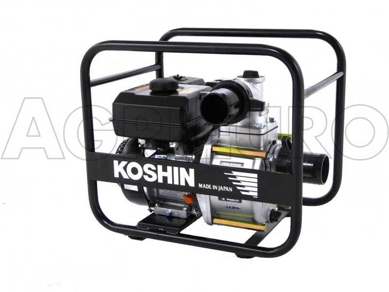 Motobomba de gasolina Koshin STV-80X para aguas semi-sucias con racores de 80 mm