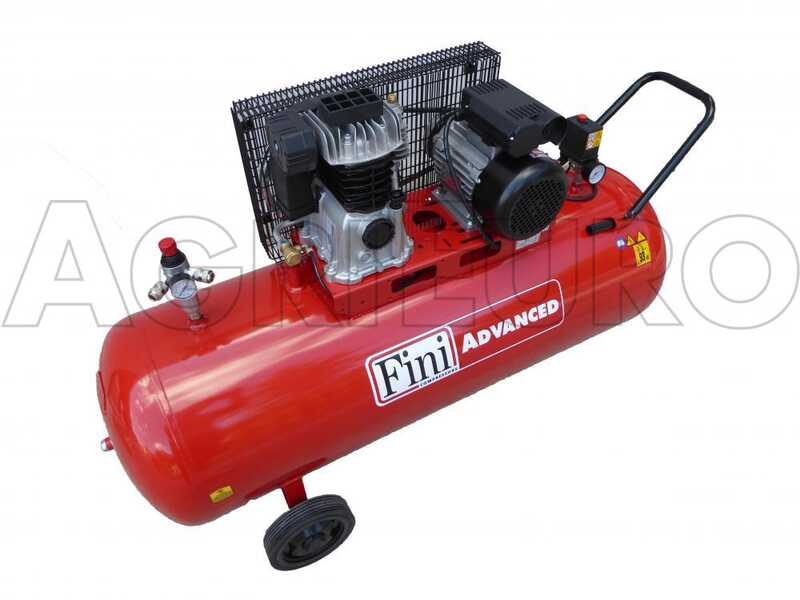 Fini Advanced MK 103-200-3 - Compresor de aire el&eacute;ctrico trif&aacute;sico de correa - Motor 3 HP - 200 L