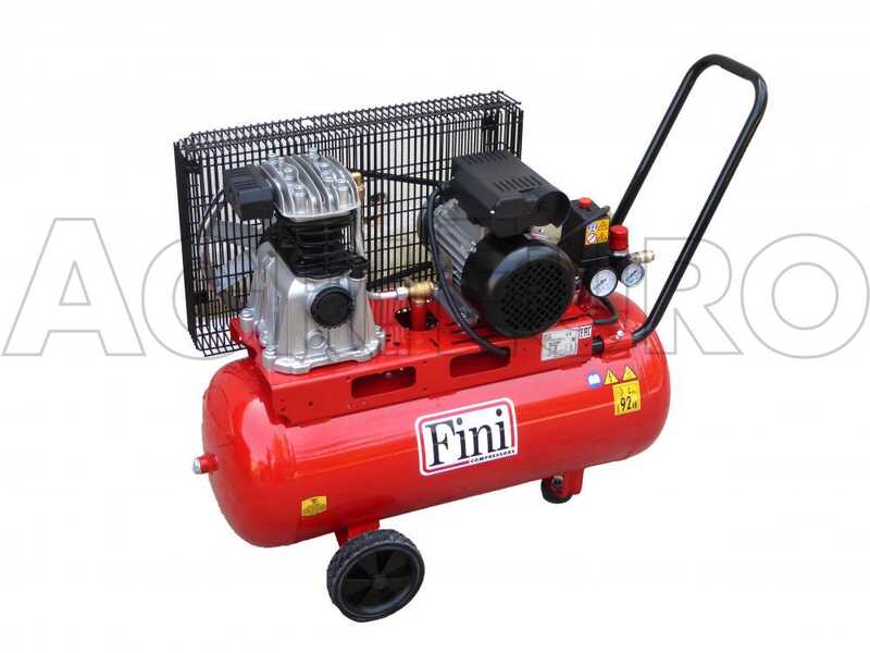 Fini MK 102 N 50 2M - Compresor de aire el&eacute;ctrico monof&aacute;sico de correa - Motor 2 HP - 50 L