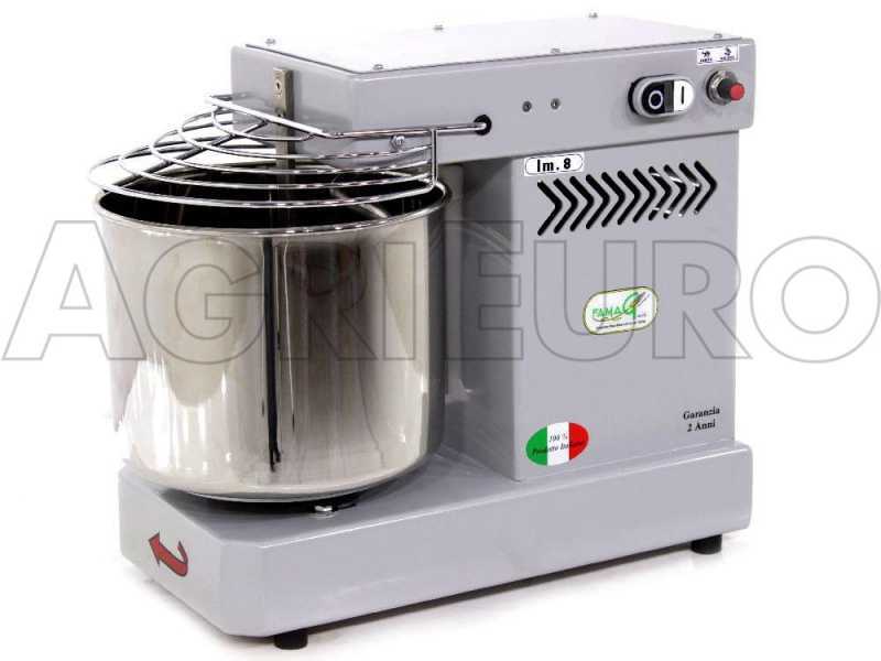 Famag IM 8/230 10 Velocidades Silver - Amasadora de espiral 8 kg 