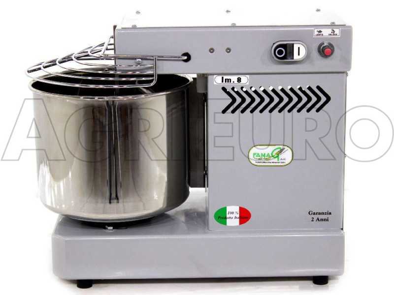 Famag IM 8/230 10 Velocidades Silver - Amasadora de espiral 8 kg 