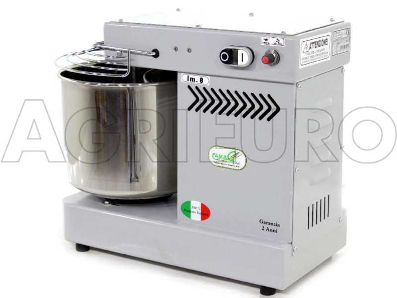 Famag IM 8/230 10 Velocidades Silver - Amasadora de espiral 8 kg 
