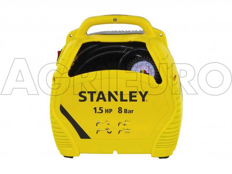 Stanley Air Kit - Compresor de aire el&eacute;ctrico port&aacute;til monof&aacute;sico - Motor 1.5 HP