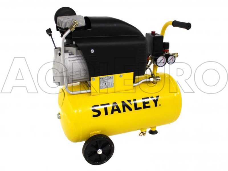Stanley D210/8/24 - Compresor de aire el&eacute;ctrico con ruedas - motor 2 HP - 24 l