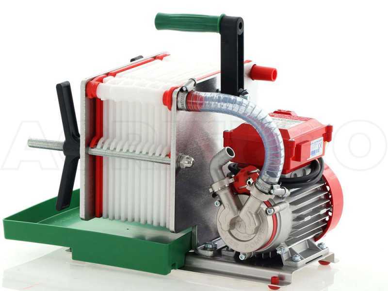 Rover Colombo 12 Inox - Filtro para vino de cartones y placas - Bomba para vino en Novax