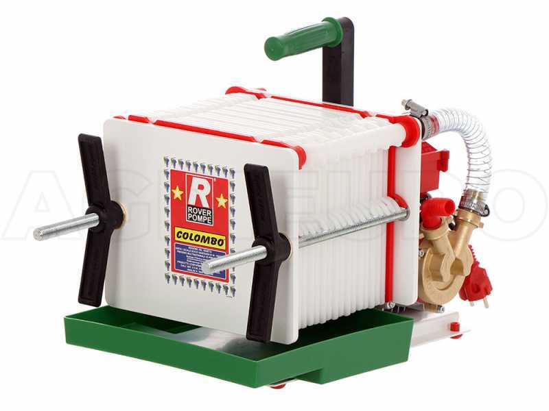 Rover Colombo 18 - Filtro de cartones y placas con bomba para filtrar vino