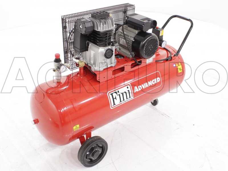 Fini Advanced MK 103-150-3M - Compresor de aire el&eacute;ctrico monof&aacute;sico de correa - motor 3 HP - 150 l