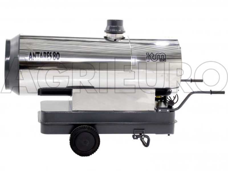 Generador de aire caliente di&eacute;sel ITM ANTARES 80 INOX indirecto con intercambiador