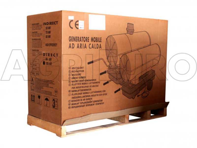 ITM ANTARES 80 INOX - Generador de aire caliente di&eacute;sel indirecto - 80,6 kw