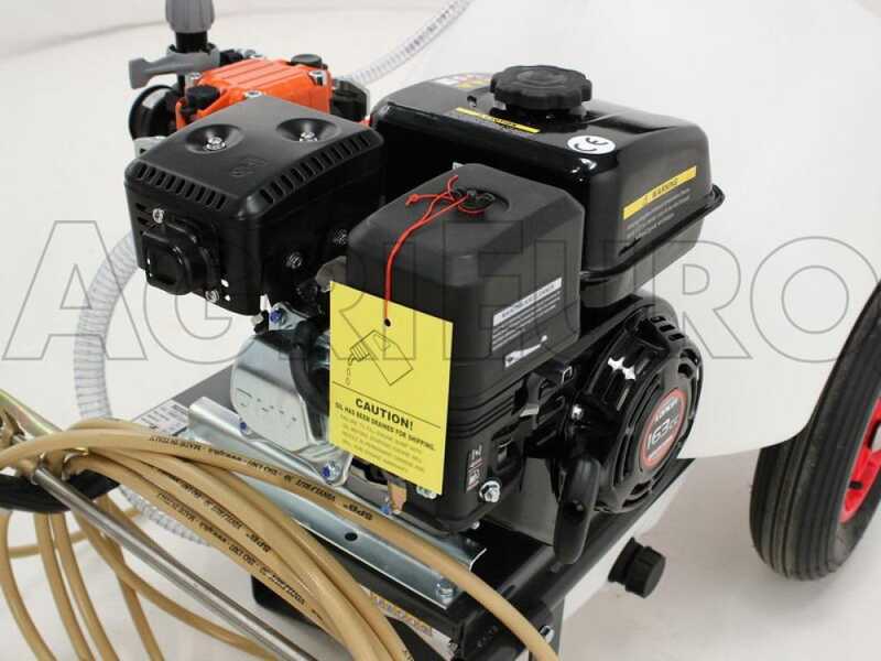Comet MP 30 - Carretilla fumigadora con motobomba - dep&oacute;sito 120 L con gancho - Loncin G 200 F 