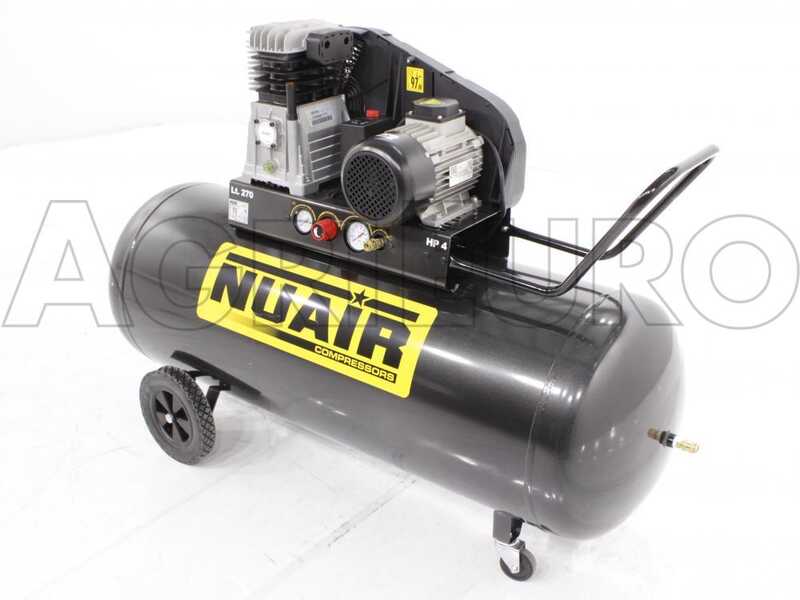 Nuair B 3800B/4T/270 TECH - Compresor de aire el&eacute;ctrico trif&aacute;sico de correa - Motor 4 HP - 270 L