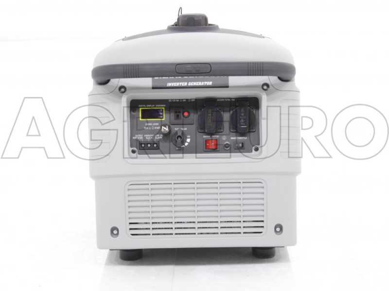 AMA G3000I - Generador de corriente con ruedas y silencioso, inverter 3 kW - Continua 2.8 kw Monof&aacute;sica