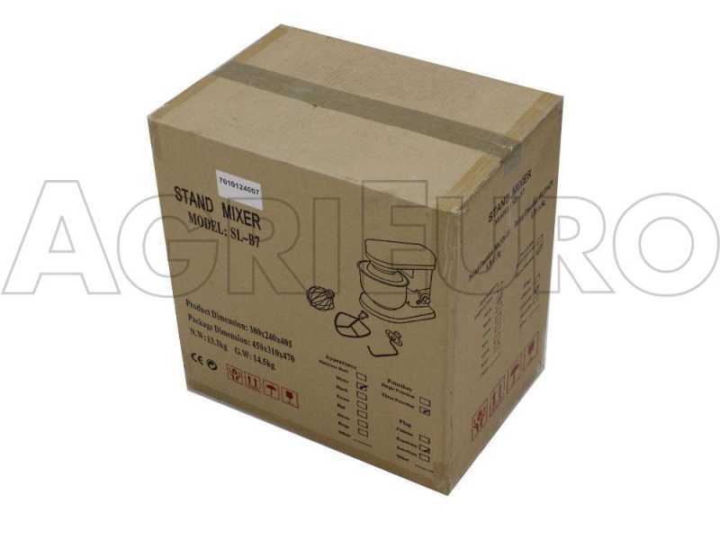 Amasadora planetaria FP105 con cuba INOX 5 l - Multiherramientas con regulador