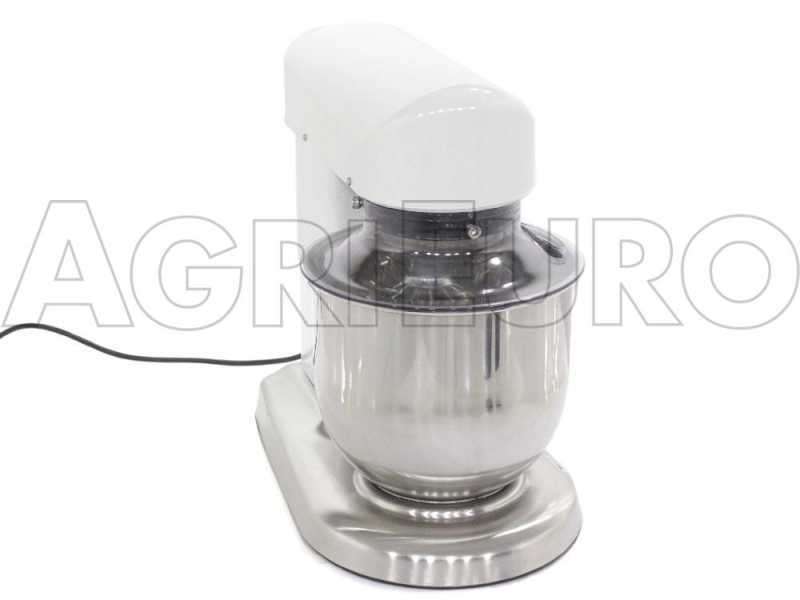 Amasadora planetaria FP105 con cuba INOX 5 l - Multiherramientas con regulador
