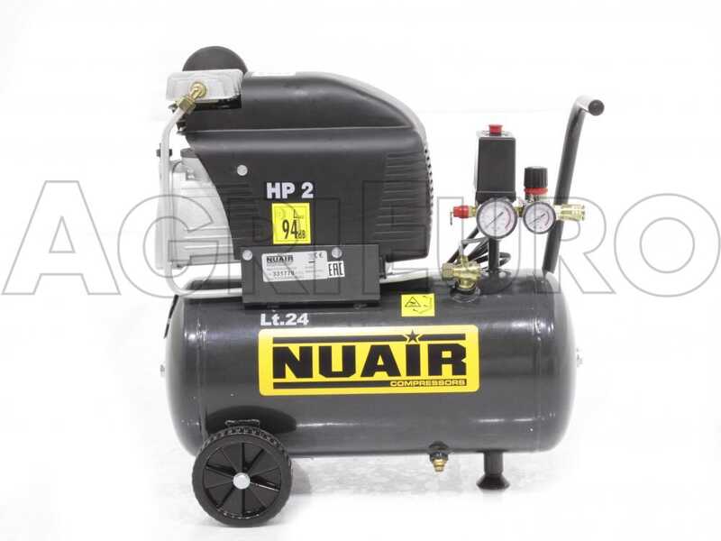 Nuair FC2/24 - Compresor de aire el&eacute;ctrico monof&aacute;sico - Motor 2 HP - 24 L