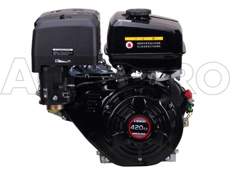 GeoTech-Pro PCS 155 LE - Biotrituradora de gasolina profesional  - Motor 15 HP - Arranque el&eacute;ctrico