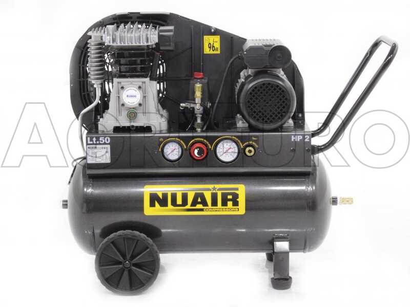 Nuair B 2800B/2M/50 TECH - Compresor el&eacute;ctrico monof&aacute;sico de correa - Motor 2 HP - 50 L