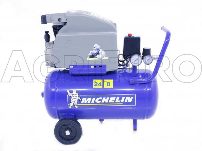 Michelin MB 24 - Compresor de aire el&eacute;ctrico monof&aacute;sico - Motor 2 HP - 24 L