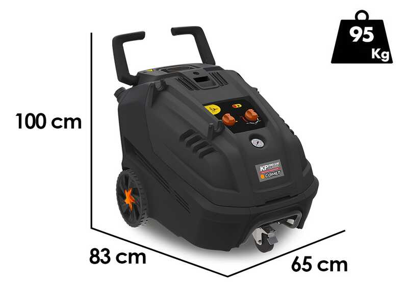 Hidrolimpiadora de agua caliente Comet KP PRO CLASSIC 3.10 10/150 M - bomba en lat&oacute;n