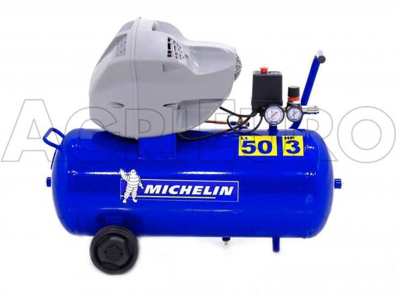 Michelin MB 50 6000 U - Compresor de aire el&eacute;ctrico con ruedas - Motor 3 HP - 50 l - aire comprimido